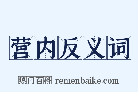 营内反义词是什么意思的图片